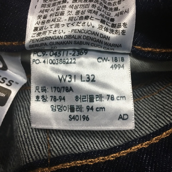 ⬇️Mens Levi's 511 slim stretch jeans sz 31x32 - Picture 5 of 5